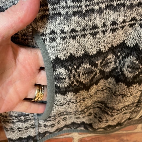 EDDIE bauer gray, zip up, teddy, fall/Winter jacket, size large, lightweight - Picture 5 of 10